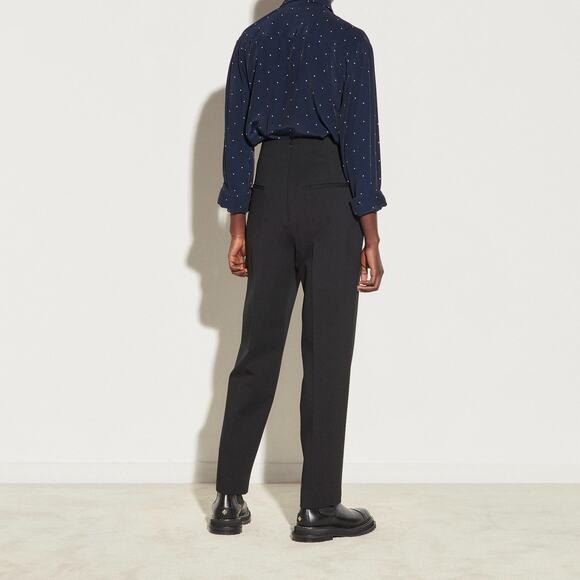 Sandro High-waisted Fitted Pants - XL - Black - Picture 3 of 4